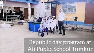 Republic day celebration at Ali Public School Tumkur #republicday 