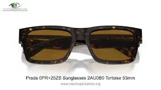 Prada 0PR+25ZS Sunglasses 2AU0B0 Tortoise 53mm