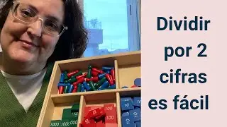 🧐 Cómo dividir con Montessori usando el juego de estampillas #matematicas #montessorilearning 