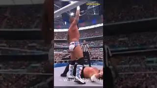 CM Punk Mocks John Cena at AEW ALL IN LONDON😂😂 #aew #johncena #cmpunk #samoajoe
