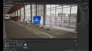Cooper Vision Concourse Hallway 3D Visualization Unreal Engine