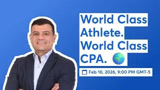 World Class Athlete. World Class CPA. 🌍