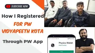 📱How I Registered for PW Vidyapeeth kota through PW App। PW Vidyapeeth Online Registration Process।
