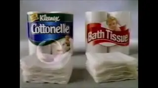 Kleenex Cottonelle Bath Tissue Commercial 1998