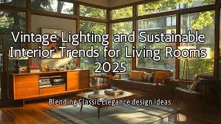 Vintage Lighting and Sustainable Interior Trends for Living Rooms 2025:Classic Elegance Design Ideas