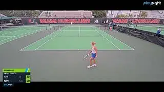 Women's singles 6  - Florida Gulf v Miami -  21 1 26
