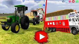 INDIAN TRUCK STOCK IN A  SWAMP AND TRACTOR 🚜 RESCUE THE TRUCK FORM SWAMP #india #games #tractor 
