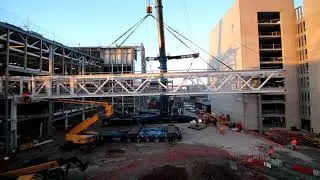 Manchester Airport Terminal Extension Bridge timelapse