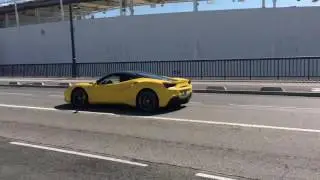 Ferrari 488 compilation , sound accelerations, and powerslides