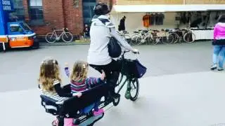 Bicicapace tweelingfiets met laag zwaartepunt