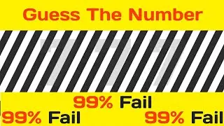 Guess The Hidden Number | 10 Optical Illusion Tests