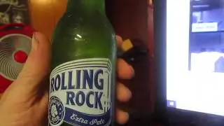 Rolling Rock Extra Pale Beer Reviewed While Watching My Livestream