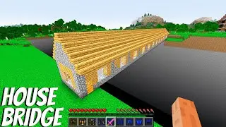 What's inside LONGEST SECRET HOUSE BRIDGE in Minecraft? Secret LONGEST HOUSE in Minecraft !