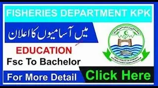 How to apply In Fisheries Department KPK Jobs 2022 Download ATS Form Online | Fisheries Department