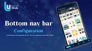 5. BottomNavigationBar Menu Configuration - Flutter UniversalWeb Multi-Purpose Android / iOS App