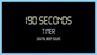 190 Seconds Every Seconds Beep Sound Digital Timer
