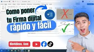 🖊️C&oacute;mo poner tu FIRMA DIGITAL en WORD ✍️ | R&aacute;pido y f&aacute;cil | TUTORIAL