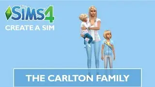THE SIMS 4 CAS: THE CARLTON FAMILY (PASTEL BLUE)