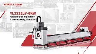 Gantry Type  Pipe Fiber Laser Cutting Machine | CNC Fiber Laser Cutting Machine For Tube And Pipe