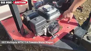 2017 Multiquip WT5C T/A Towable Water Wagon