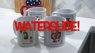 HOW TO USE WATERSLIDE DECAL ON A CERAMIC MUG