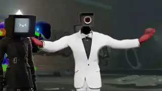 elite cameraman clapping tv woman