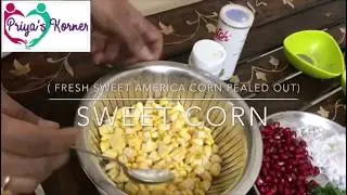 Simple colourful corn salad