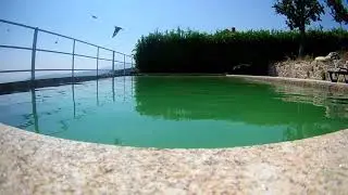 Swallow Air Race over swimming pool