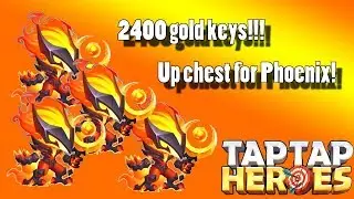 Taptap Heroes - 2400 gold keys! Up chest is Phoenix!