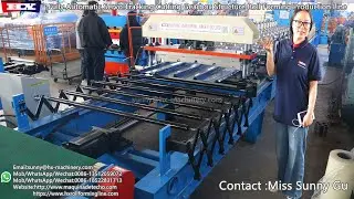 Fully Automatic Servo Tracking Cutting Gearbox Structure Steel Roof  Roll Forming  Machine
