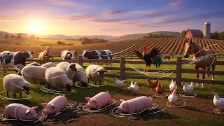 Happy Farm Animal Sounds 🐮🐔 Nursery Rhymes & Kids Songs