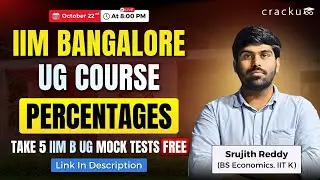 IIM B UG Admission Test Live Session - Percentages | IIM B UG Entrance Examination session