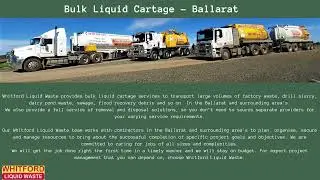 Bulk Liquid Cartage Ballarat