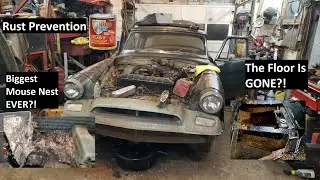 Worlds Biggest Mouse Nest?! Repairing The Rusted Interior (1955 Studebaker Commander)