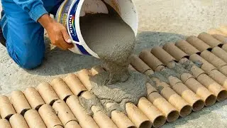 Не все знают этот секрет! Залейте цемент в рулоны туалетной бумаги! Вы не поверите! 😱