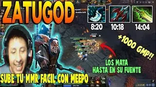 ZATUGOD TE ENSE&Ntilde;A A JUGAR PERFECTAMENTE EL MEEPO - SUBE TU MMR +1000 GMP - DOTA 2
