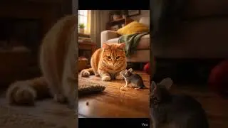 The mouse is too naughty, the cat is shocked 😱🐱