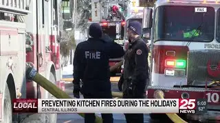 Officials urge Central Illinois residents to minimize the risk of kitchen fires over the holidays
