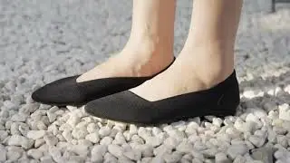 Frank Mully Womens Pointed Toe Flats Knit Dress Shoes