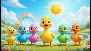 Five Quacky Ducks 🦆 Original Counting Song for Kids  Nursery Rhyme in English