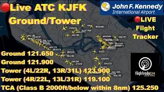 🔴Live ATC KJFK Ground/Tower Real-Time Updates | Delays | Flight Tracker | JFK Airport Radio Oct 15