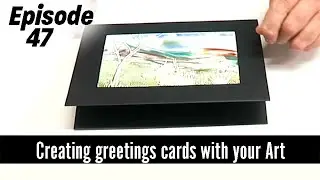Making greetings cards out of your Encaustic Art