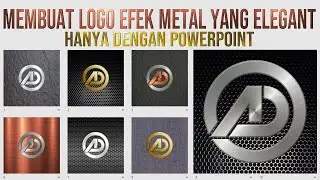Membuat Logo Tiga Dimensi Metalik dengan PowerPoint