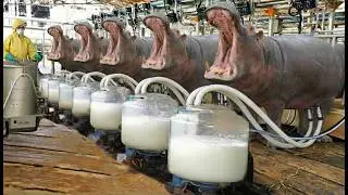 Inside the Hippo Cheese Factory &ndash; How Million-Dollar Hippo Milk Cheese is Made (Full Process)