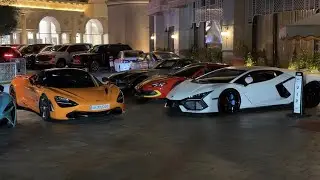 Supercar meet at night | INSANE Supercar Collection in Qatar!