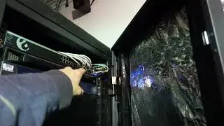 Custom Heat Contained Server Rack With Ac Infinity Cloudline T8 Blowers For Hosting And Mining
