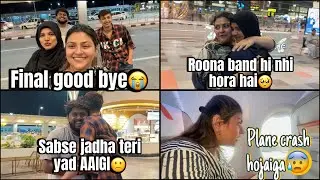 Airport pe aaye Haju aur Sonu🥺/ hamara roona band hi nhi hora hai😭/ nausheen ko flight mai lagi dar😰