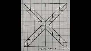 Drawing of 3D Art 98(Step by Step)#3D Art#optical#illusion#drawing#art@geetakwatra699