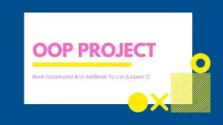 Book Constructor & UI AddBook To List (Lesson 2)