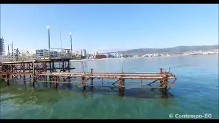 Sunny Beach Pier drone video by Contempo-BG, Bulgaria